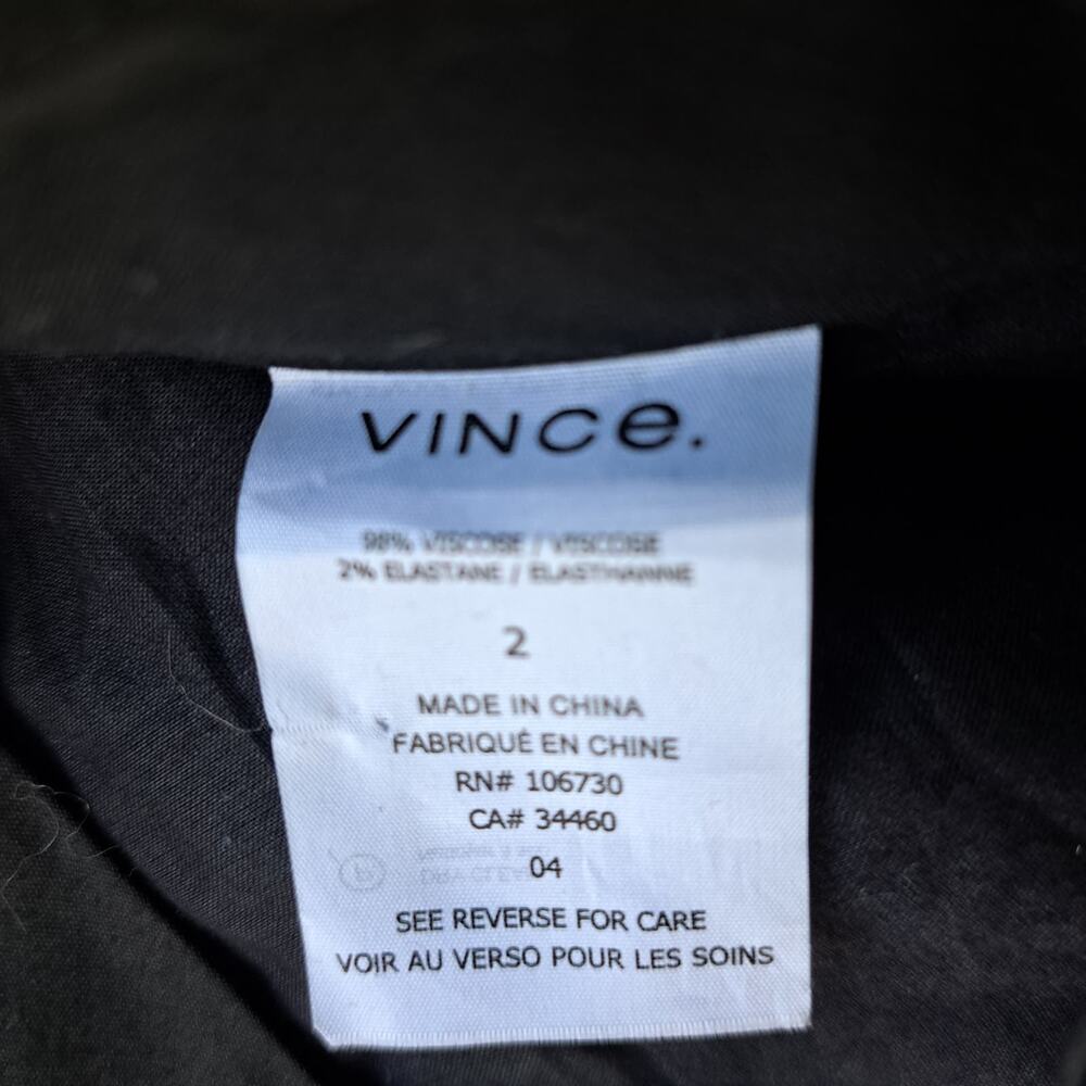 VINCE Carrot Tapered Leg Cropped Ankle Trouser Pants Deep Navy Blue Size 2 - Picture 7 of 8